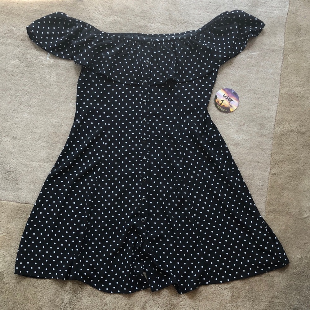Bebop off the shoulder dress.